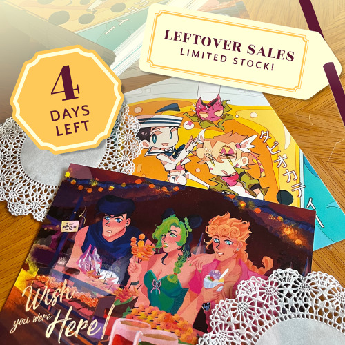 LEFTOVER SALES OPEN IN 4 DAYS!