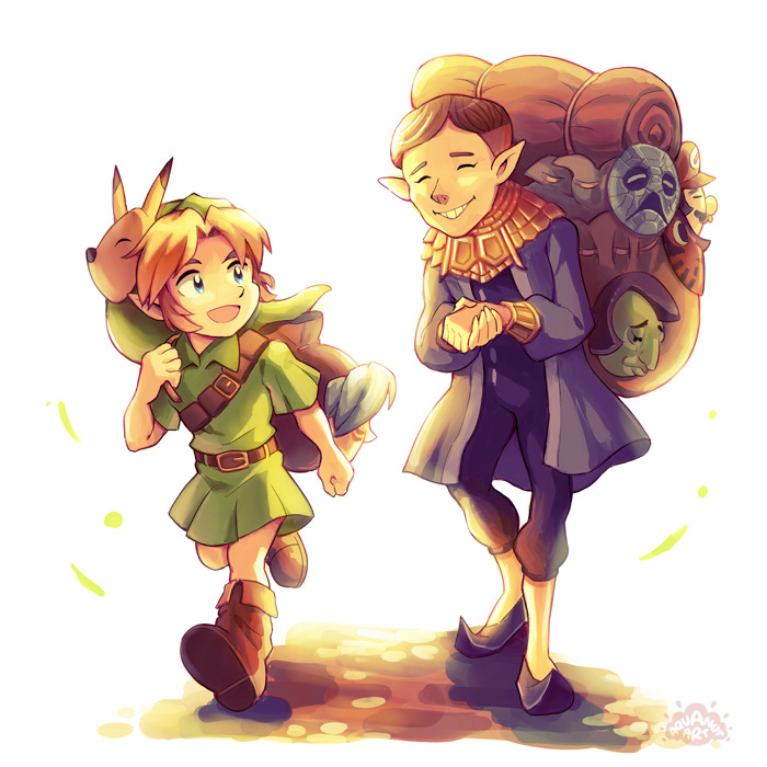 Link Zelda Majora's Mask fanart by Artsy_Luigi -- Fur Affinity