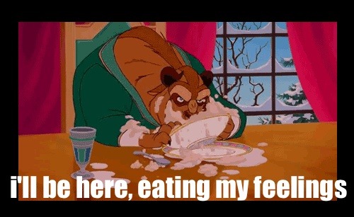 dantes-workshop:  monsters-for-men:I’ll be here, eating my feelings  Maybe…