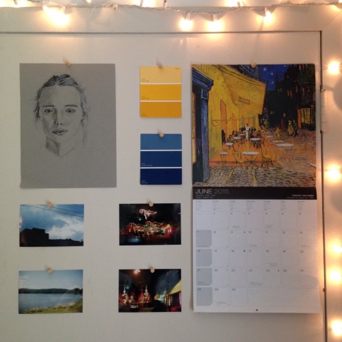 cloudymack: new month means new van gogh painting + new photos on my wall