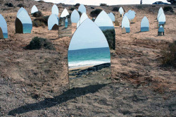 scienceofsleepers:  Parisian artist, Kader Attia’s Mirrored Tombstones Juxtapoz Magazine 