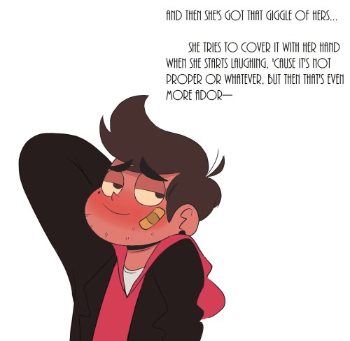 fullysketch:  More Badboy!Marco/Princess!Star AU because reasons. Starco edition on request! He’s a mess. Based on this message someone sent me! Thanks, dahling!   Plot twist: I’m the fellow trash who sent that message. @fullysketch. I’m glad