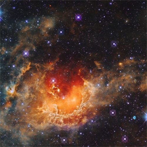 ohstarstuff:The Tadpole NebulaNebulas don’t get much more picturesque than this. IC 410, or th