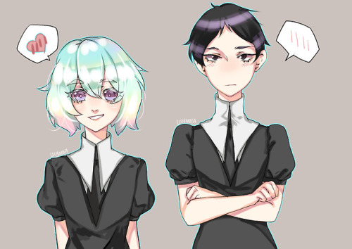 lilynoia: ShorT HAIRED BORTZ!!!! /clutches heARTMatching hairstyles with the gf