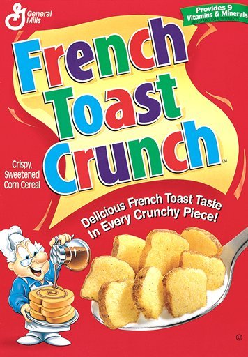 French Toast Crunch is a breakfast cereal launched in 1995 naturally flavored to taste like French t