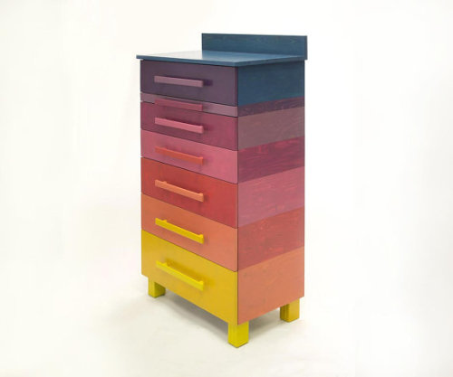 irisnectar:Colorful, handmade dresser by Sandra Catsburg on Etsy