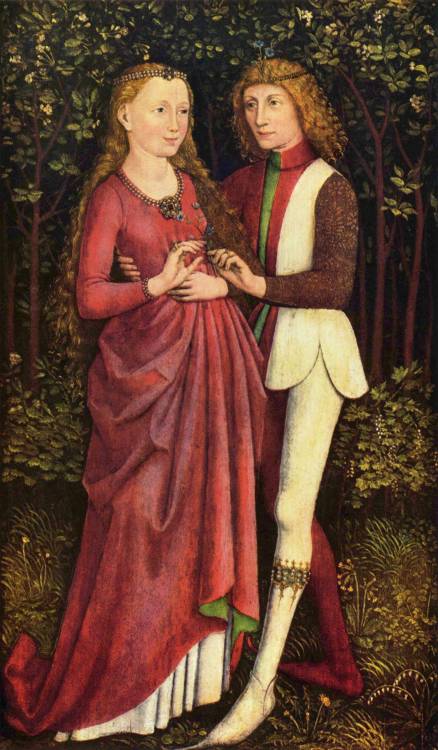 “A Bride and Groom” by an unknown Swabian Master, c. 1470