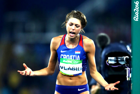 Blanka Vlasic wins 2016 high jump Olympic bronze medal in Rio Olympic Stadium on the 20th of August 