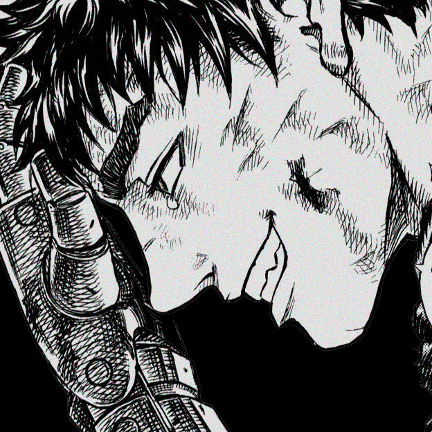 prompthunt: a highly detailed panel from the berserk manga of guts wielding  his large great sword while battling an enemy, berserk manga, colored manga  art