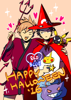 jellypyu: happy halloween from red and blue