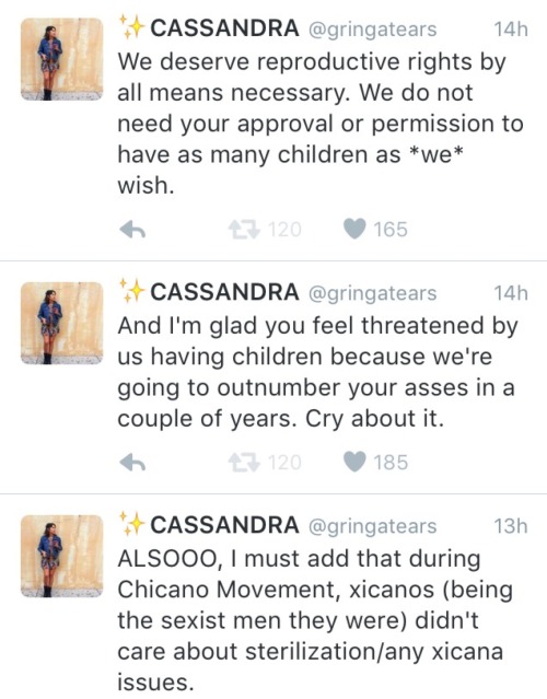 canonicalmomentum: gringaxtears: My thread on xicana reproductive rights. Transcript of the tweets p