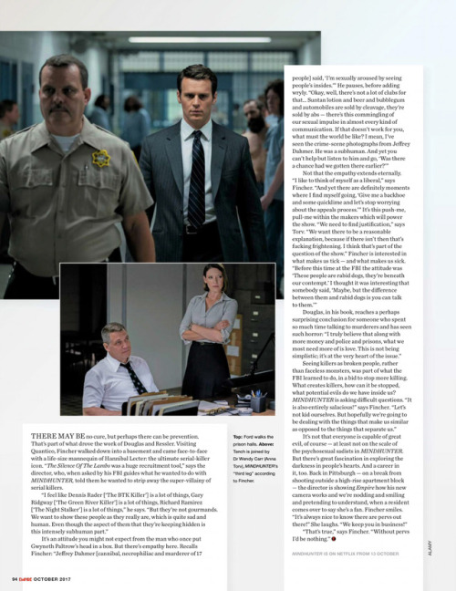 jgroffdaily:Article about MINDHUNTER featuring interviews with David Fincher, Jonathan Groff, Holt M