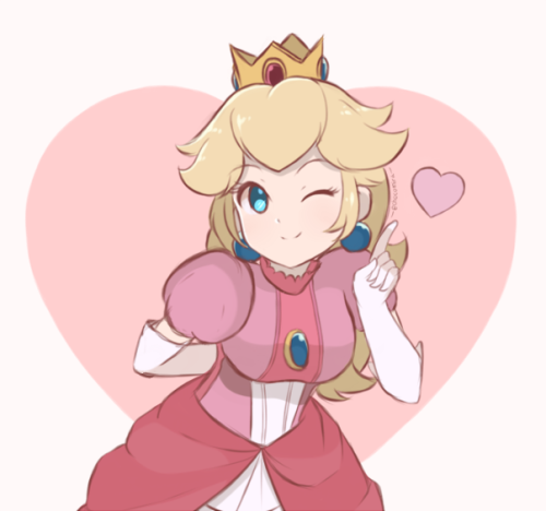 Princess Peach colored sketch! More art on Twitter!