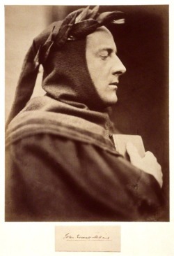 carroll-cameron-co:  John Everett Millais as Dante photographed in the 1860s by David Wilkie Wynfield