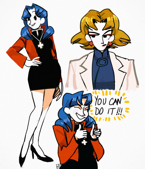 mitakita: just doodles. motivational misato is very important