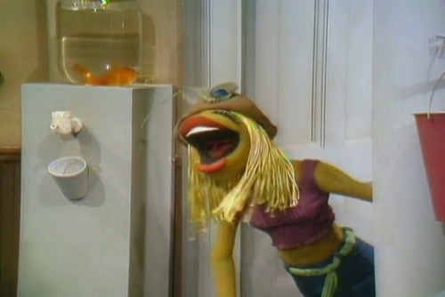 Stills (and a postcard) from the 1975 pilot, The Muppet Show: Sex and Violence. With your host, eh, 