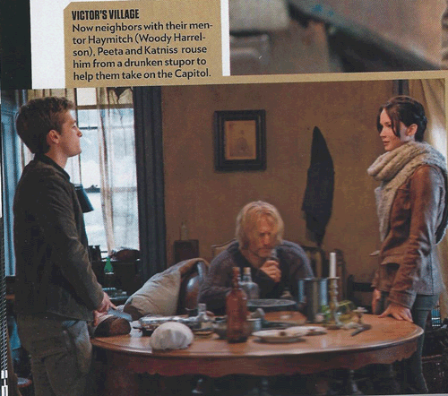 peetakatnisseverlark:  Higher quality scan of the Haymitch, Katniss and Peeta pic from “People Magaz