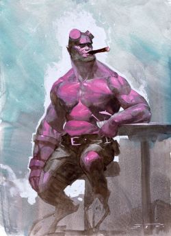 scifi-fantasy-horror:  Hellboy by Esad Ribic