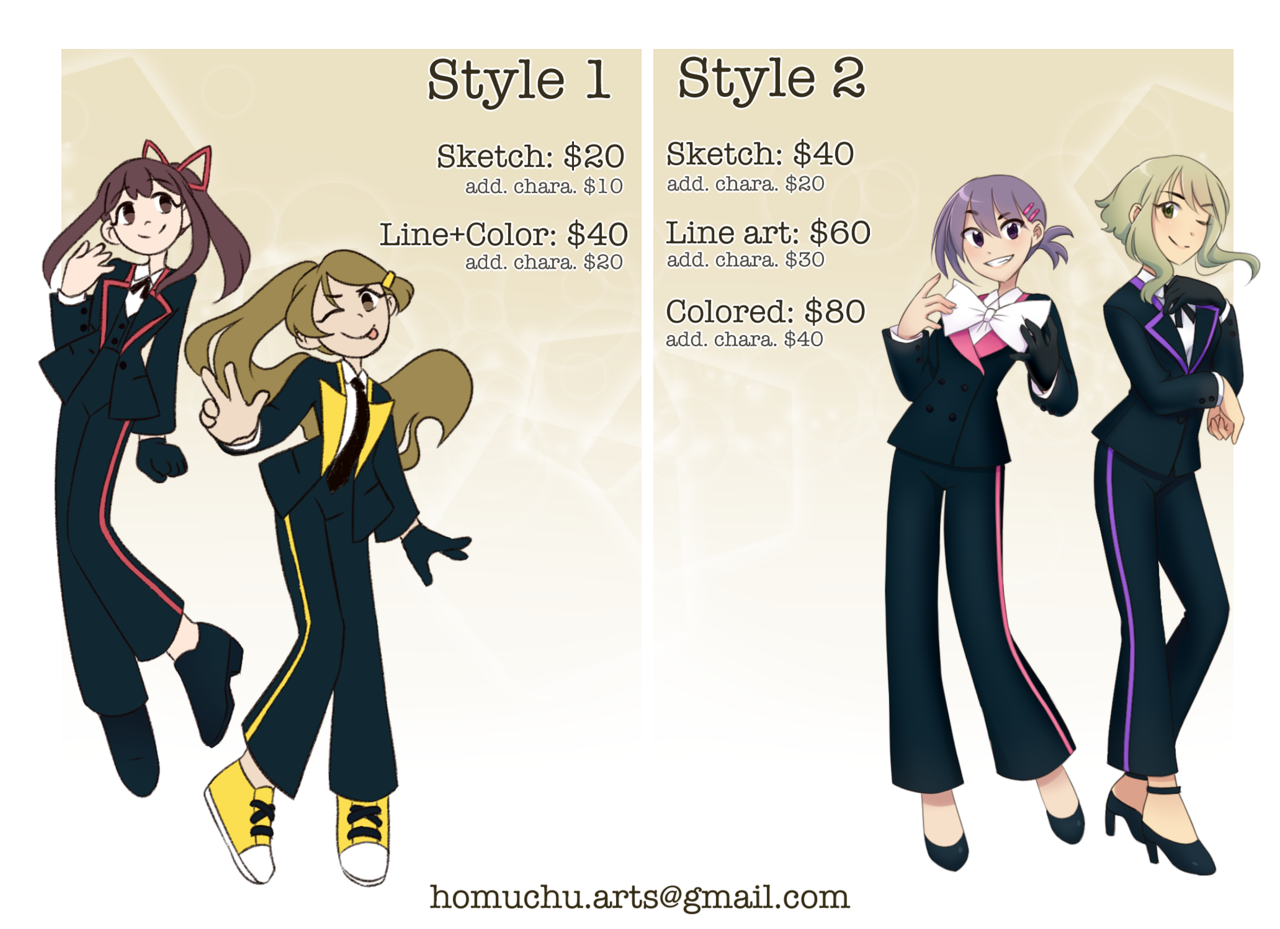 homura-chu:  ◇ Commissions ◇  I got accepted to a summer art program and need