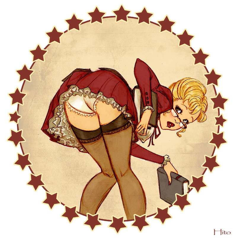 pinupgirlsart:  Whoops by Hito76