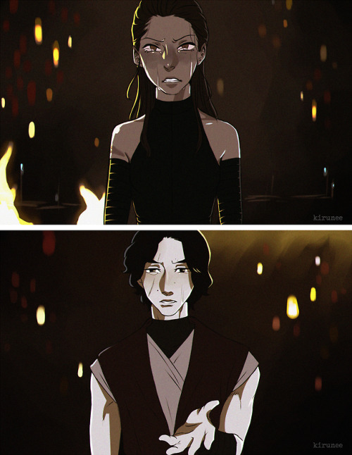 “Come with me. Please”Reylo Week 2018  → Day 2: Dark (Throne scene with Dark!Rey and Light!Ben)Promp