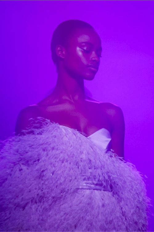 midnight-charm: Mayowa Nicholas at Alexandre Vauthier Haute Couture Fall / Winter 2017