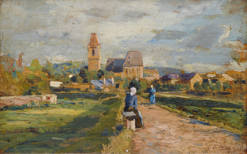 Tina Blau (Vienna, 1845 - 1916); Garten bei Petersdorf (i.e. Perchtoldsdorf, Lower