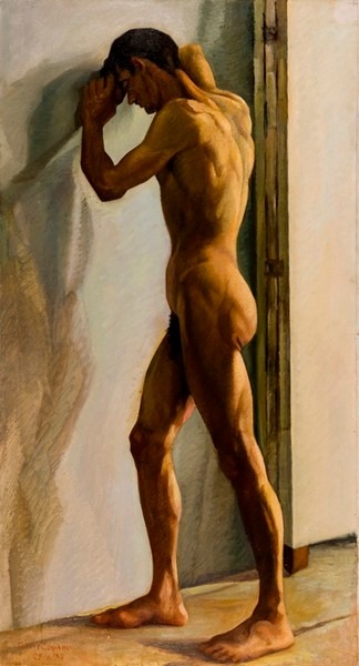 Χίντζογλου Γιώργης.  Ανδρικό γυμνό (1937)