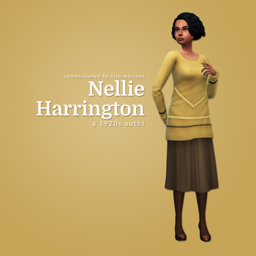 linzlu: Commission 04 : Nellie Harrington Thank you @interwarsims for commissioning this 1928 e