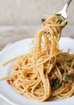 boozybakerr:  Spaghetti Carbonara