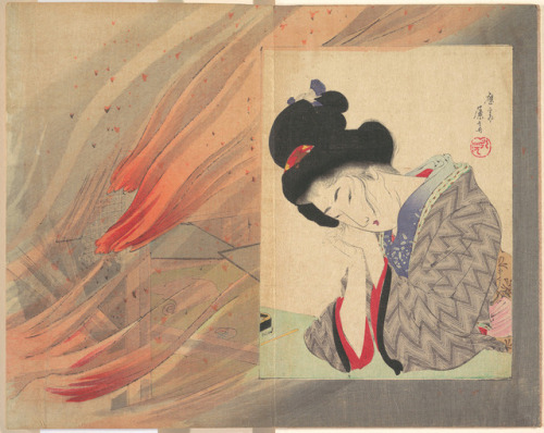 nobrashfestivity:Tomioka Eisen, Insurance girl (hoken musume), illustration from Bugei Kurabu (Liter