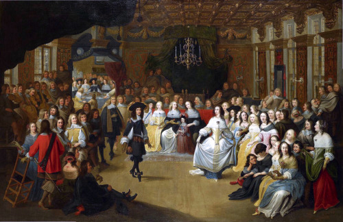 Charles II dancing at a court ball by Hieronymus Janssens, c. 1660