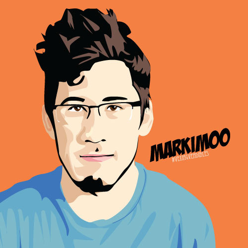 vexingvendibles:  Another markiplier portrait. Picture was found after a quick “Markiplier
