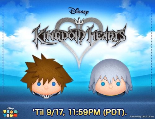 KINGDOM HEARTS TSUMS ARE HERE!! :DSora and Riku Lucky Time til 9/17!!