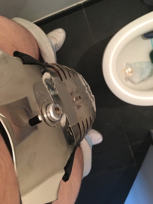 pup-sky: Better sit down! There’s something locked…chastity day!