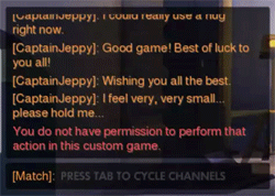 nentindo:  shadowcow:  So as of the current Overwatch PTR, typing gg ez into chat