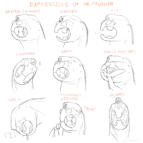 After Uniima C Facial Expressions Its Time For Faulkner Cartoony-arse Expressions