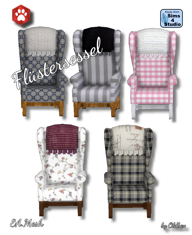 Oldbox1310 Armchair Recolor Ea Mesh Dopecherryblossomheart