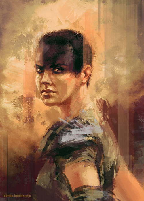 nlmda:  So I still haven’t seen the new Mad Max yet (in my country it hits cinemas this Friday), but it didn’t stop me from doing some fan art of Charlize and her intense gaze :)  If the movie turns out as awesome as I hope, this probably not the