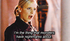 spaceslayer:  all of buffy → badass buffy   ↪ “I’m going to kill them all. That ought to distract them.” 