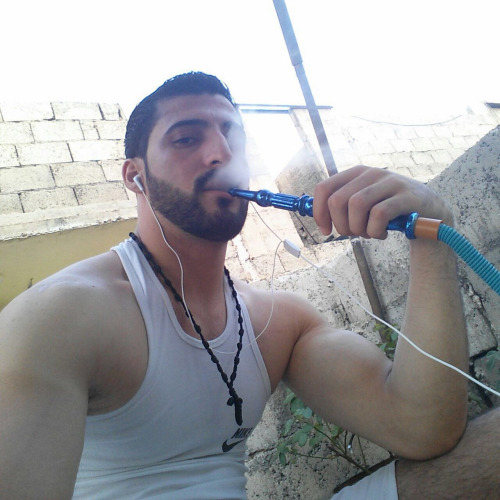 stratisxx:This Greek Syrian mix stud is packing a really fat dick. That’s the good