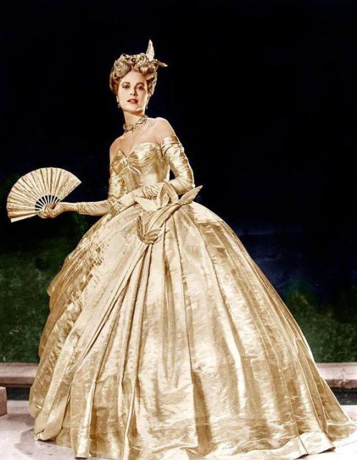 sddubs: Edith Head designed costume for Grace Kelly as Marie Antoinette in masquerade ball scene for