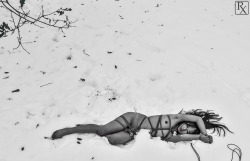 fred-rx:  snow bondage with LizzPai. rope