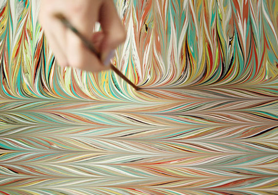 etsy:  How-Tuesday: Make Your Own Marbled Scarf | The Etsy Blog 
