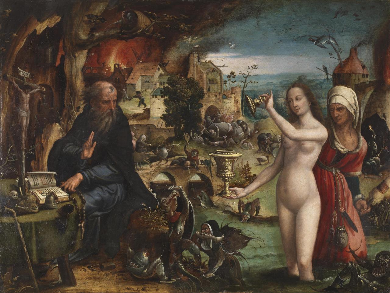 scribe4haxan:  The Temptations of Saint Anthony Abbot (1543 - 1550) - Pieter Coecke