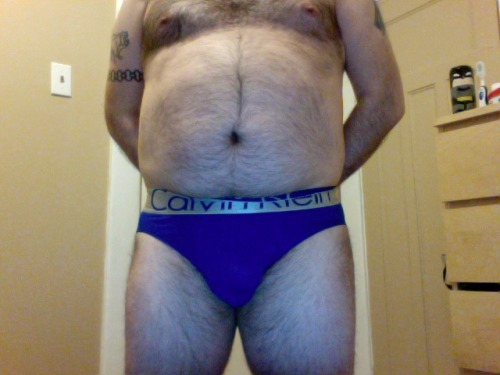 theunderwearbear:  My blue Calvins