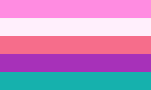 genderfluid woman flags for @bbtheory!!!First flag is based on the most common genderfluid flag, the