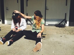 Lesbian On A Skateboard