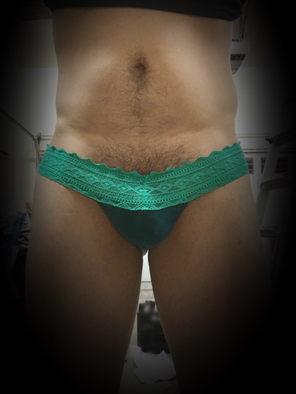 wifies-panties:  Happy st. Patrick’s Day….. didn’t have my own green underwear