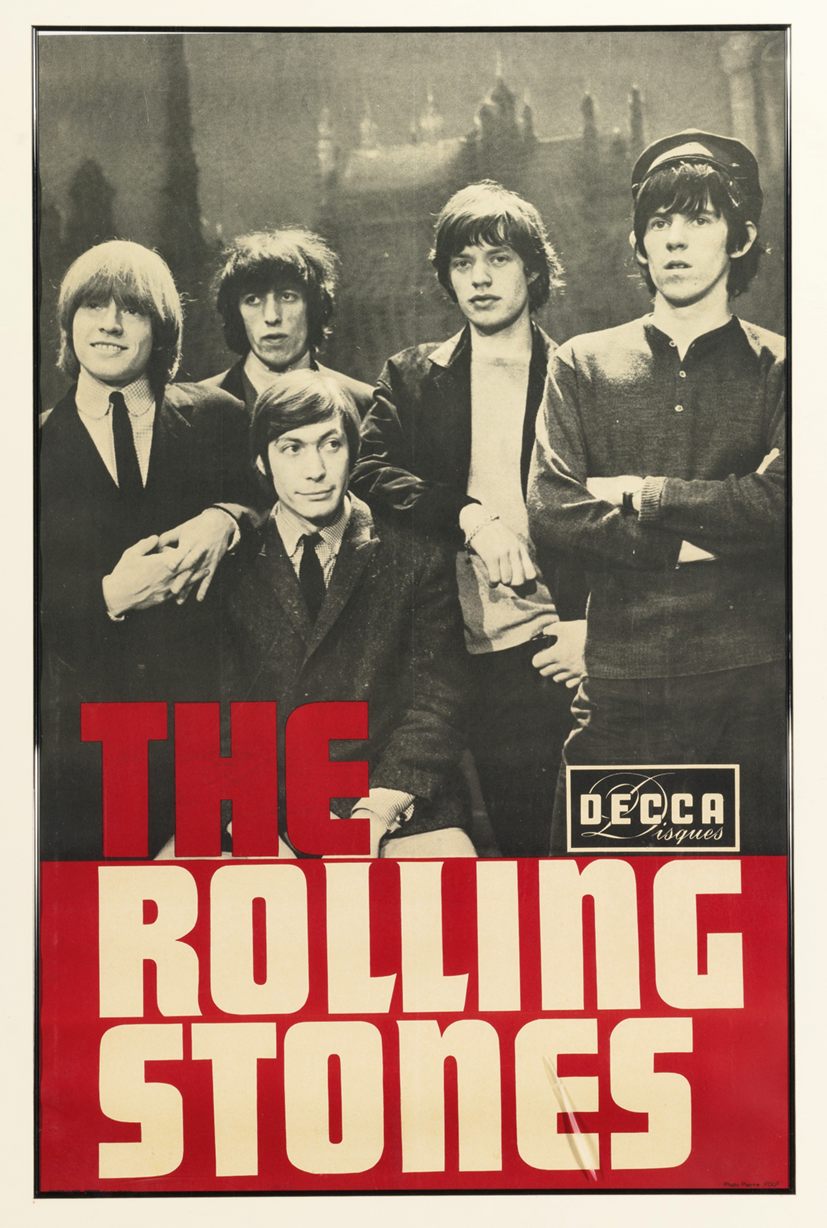 kafkasapartment:The Rolling Stones Decca Disques promo poster for the Olympia, Paris,